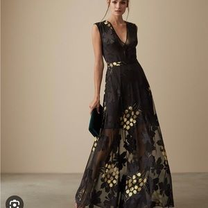 NWT Reiss Kaira Floral Burnout Maxi Dress